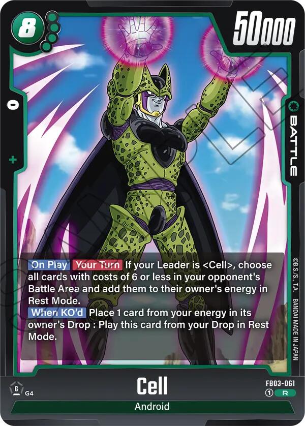 dragon ball super card game cell Cell // Cell & Cell Jr., Endless Supremity (XD3-01) [The Ultimate Life