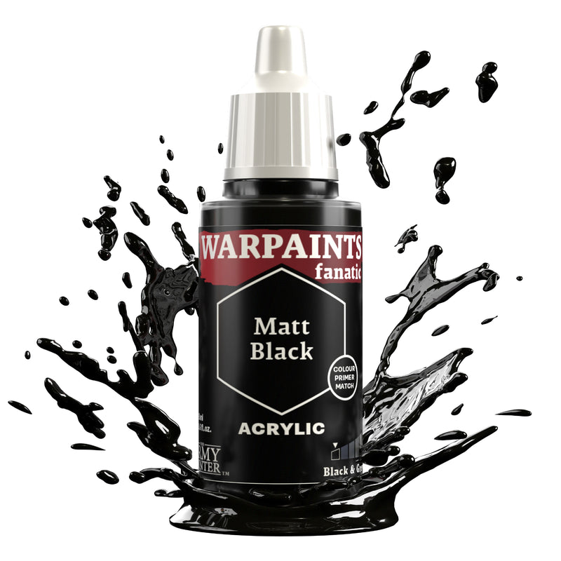 Army Painter: Warpaints: Fanatic Acrylic Matte Black