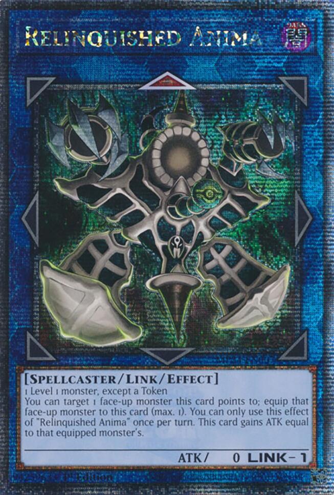 Relinquished Anima [MP24-EN007] Quarter Century Secret Rare | Yugioh Single 