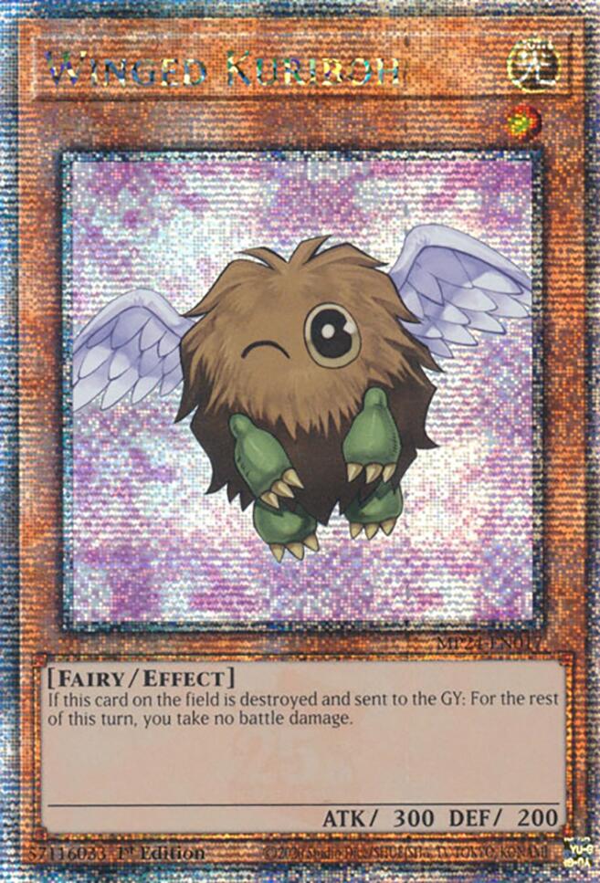 yugioh single card Winged Kuriboh [MP24-EN017] Quarter Century Secret Rare | Yugioh Single