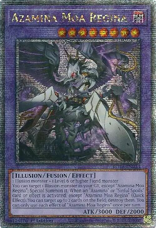 Azamina Moa Regina (Quarter Century Secret Rare) [ROTA-EN033] Quarter  Century Secret Rare | Yugioh Single