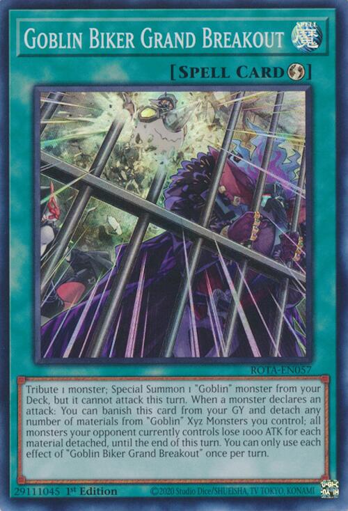 Goblin Biker Grand Breakout [ROTA-EN057] Super Rare | Yugioh Single