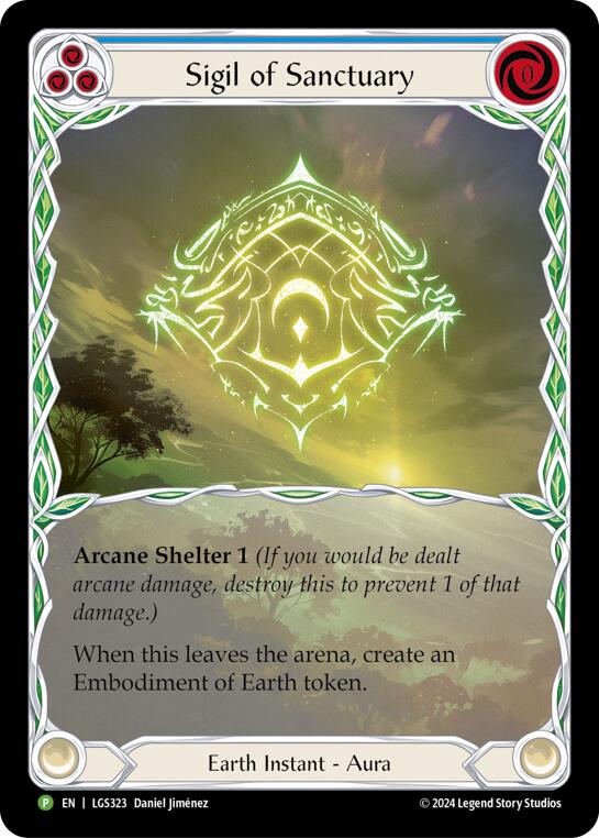 Sigil of Sanctuary (Extended Art) [LGS323] (Promo)  Rainbow Foil