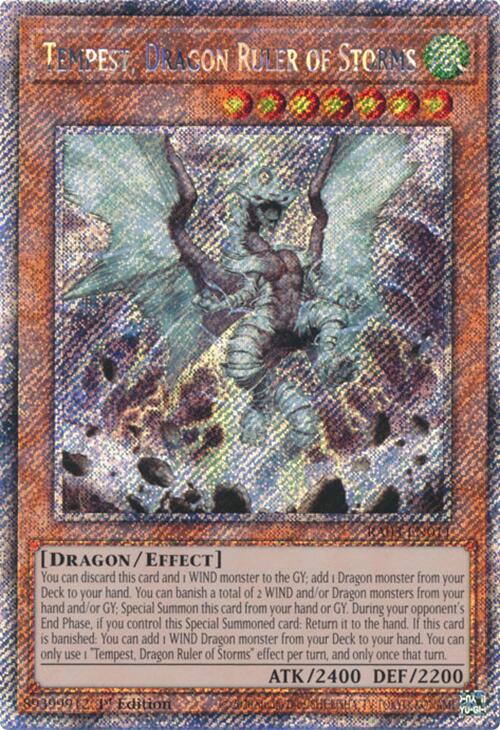 Tempest, Dragon Ruler of Storms (Platinum Secret Rare) [RA03-EN011]  Platinum Secret Rare | Yugioh Single