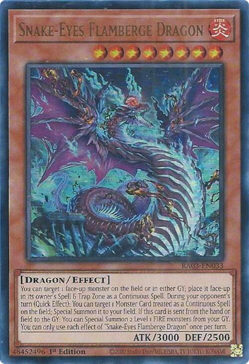 Snake-Eyes Flamberge Dragon (UR) [RA03-EN033] Ultra Rare | Yugioh Single