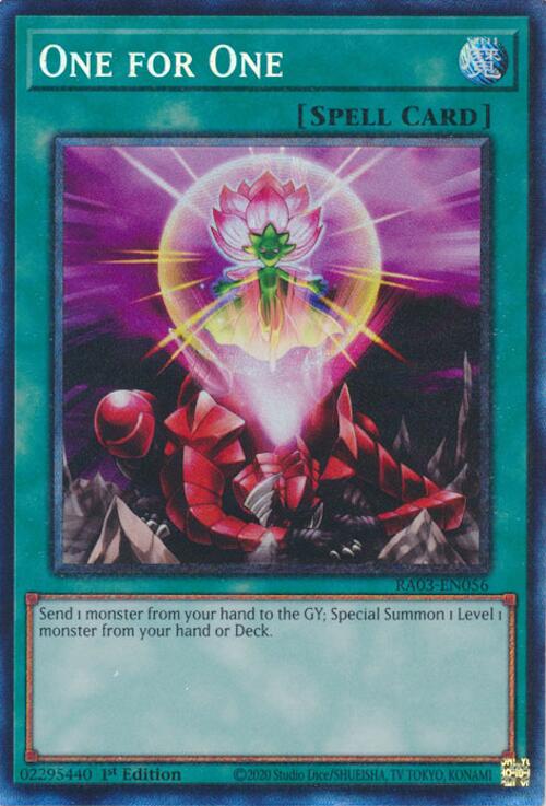 One for One (CR) [RA03-EN056] Prismatic Collector's Rare