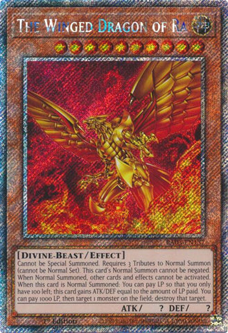 The Winged Dragon of Ra (Platinum Secret Rare) [RA03-EN137] Platinum Secret  Rare | Yugioh Single