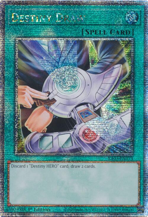 Destiny Draw (Quarter Century Secret Rare) [RA03-EN173] Quarter Century  Secret Rare | Yugioh Single