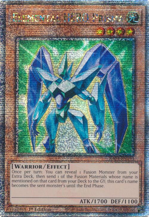 Elemental HERO Prisma (Quarter Century Secret Rare) [RA03-EN193] Quarter  Century Secret Rare | Yugioh Single
