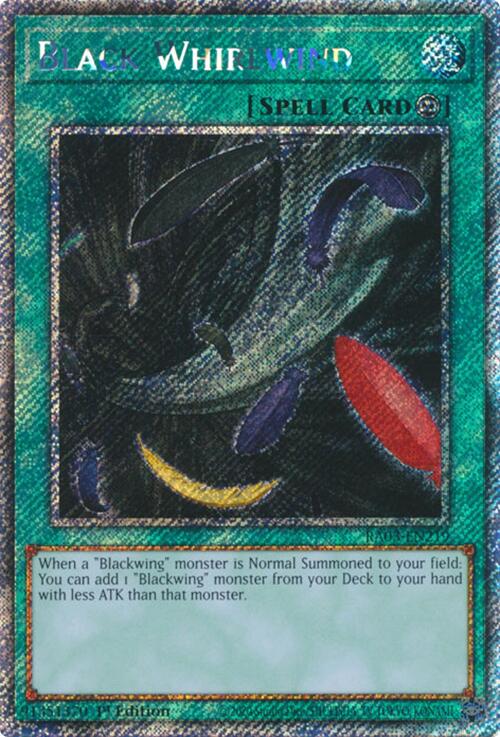 Black Whirlwind (Platinum Secret Rare) [RA03-EN219] Platinum Secret Rare |  Yugioh Single