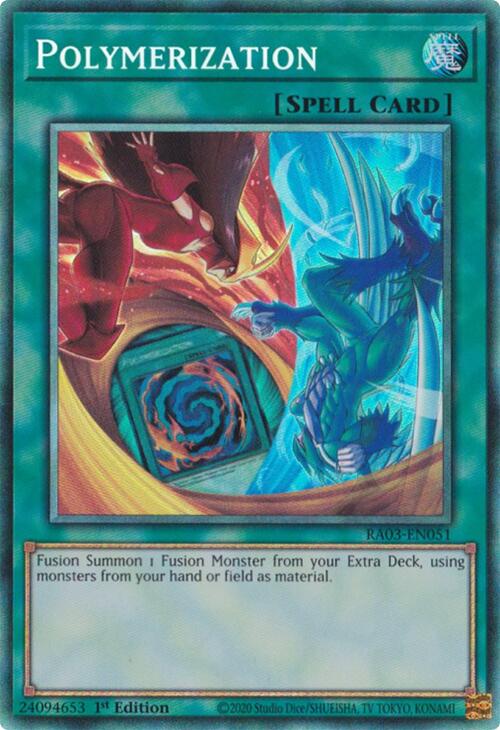 polymerisation yugioh card Polymerization (B) (HERO Art) (PCR) [RA03-EN051] Prismatic Collector's Rare  | Yugioh Single
