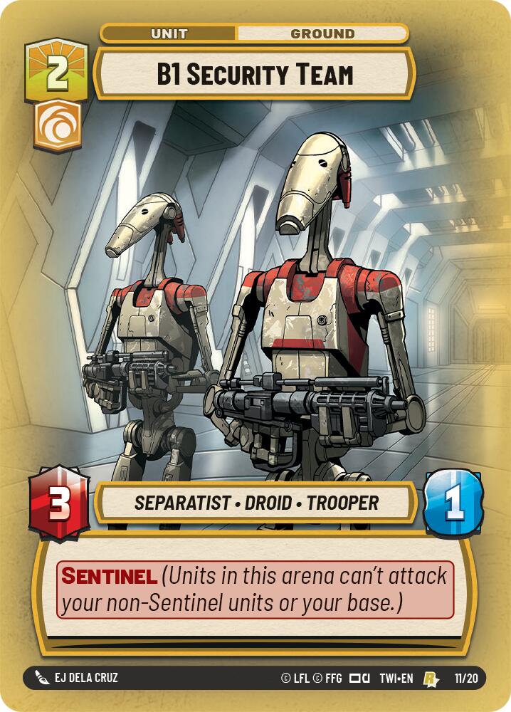 B1 Security Team (11/20) (11/20) [Twilight of the Republic: Weekly Play]