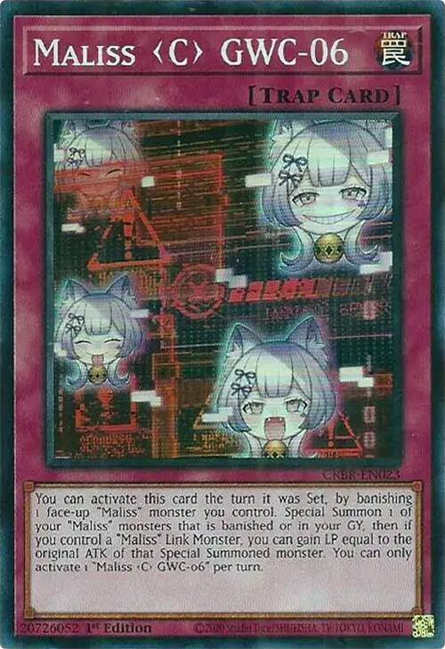 Maliss C GWC-06 (SR) [CRBR-EN023] Super Rare | Yugioh Single