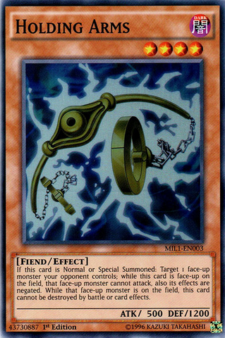 Holding Arms [MIL1-EN003] Super Rare