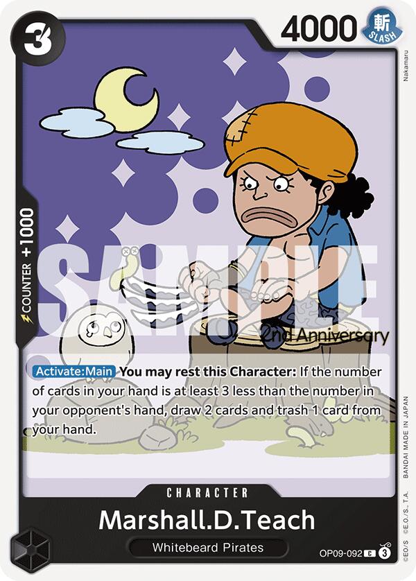Marshall.D.Teach [Emperors in the New World: 2nd Anniversary Tournament Cards]