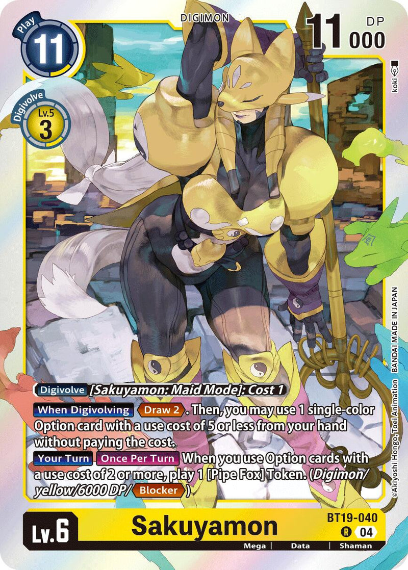 Sakuyamon [BT19-040] [Release Special Booster Ver.2.5] | Digimon Single