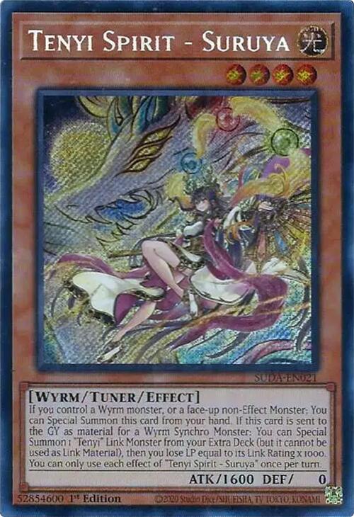 Tenyi Spirit - Suruya [SUDA-EN021] Secret Rare | Yugioh Single