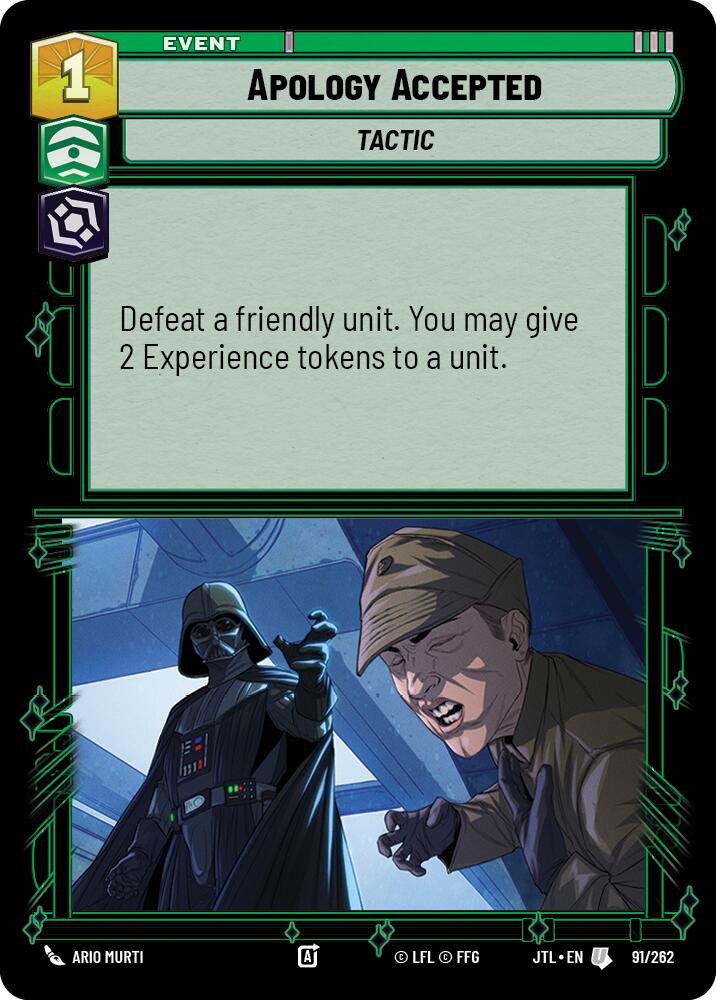 Apology Accepted (091/262) (091/262) [Jump to Lightspeed]