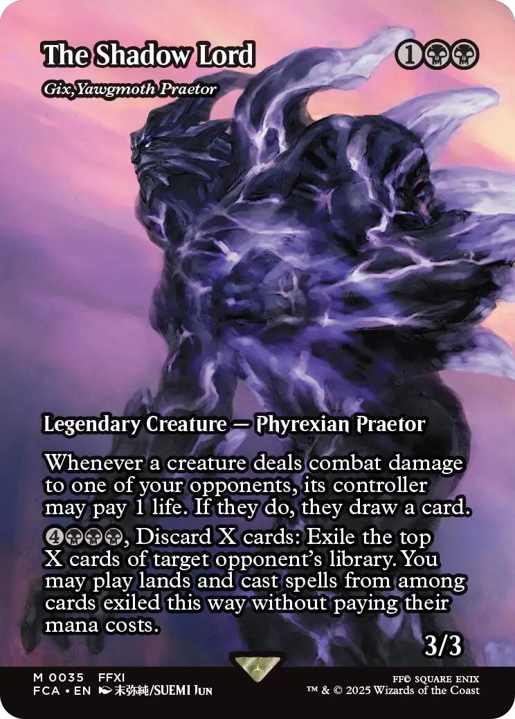 The Shadow Lord - Gix, Yawgmoth Praetor (Showcase) [FINAL FANTASY : Through  the Ages] | MTG Single