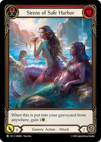Sirens of Safe Harbor (Red) [GEM063] (GEM Pack 2)  Rainbow Foil