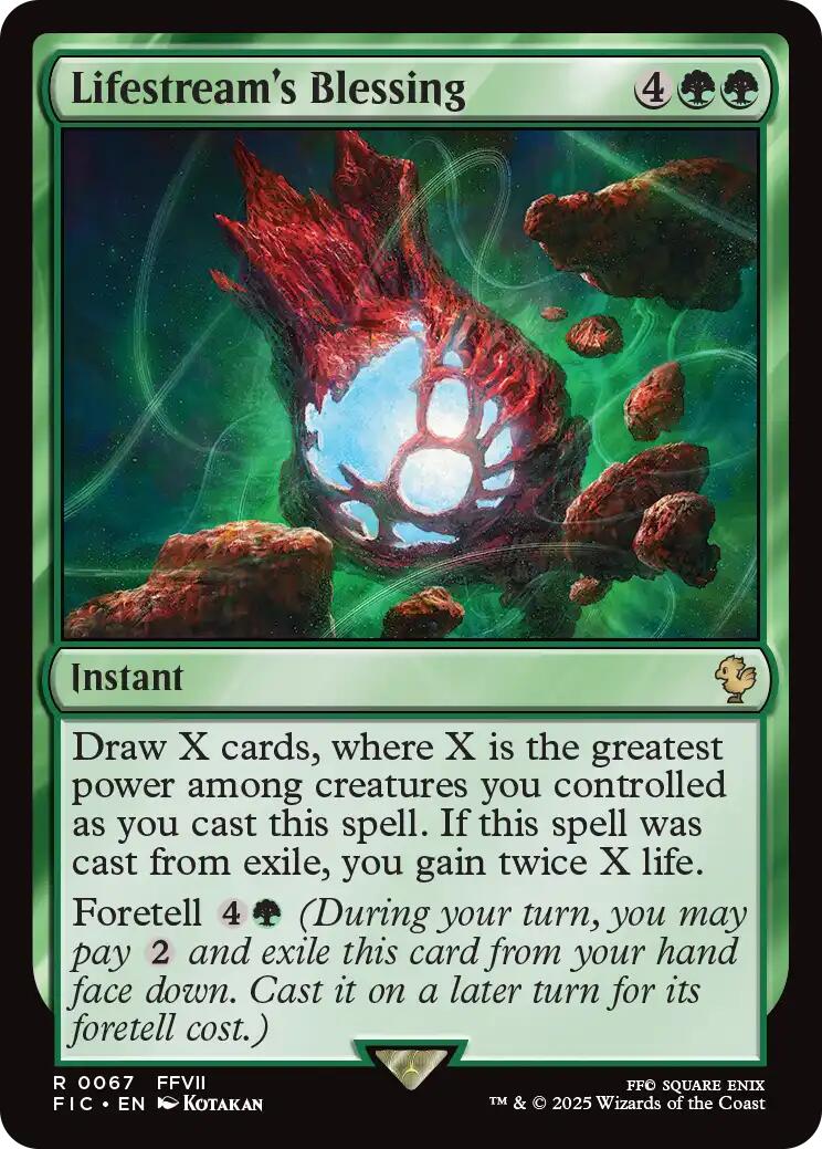 Lifestream's Blessing (Surge Foil) [FINAL FANTASY Commander]