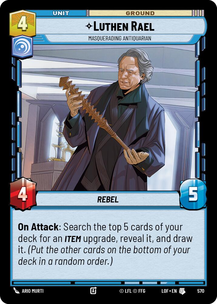Luthen Rael - Masquerading Antiquarian (570) (Foil) (570) [Legends of the Force]