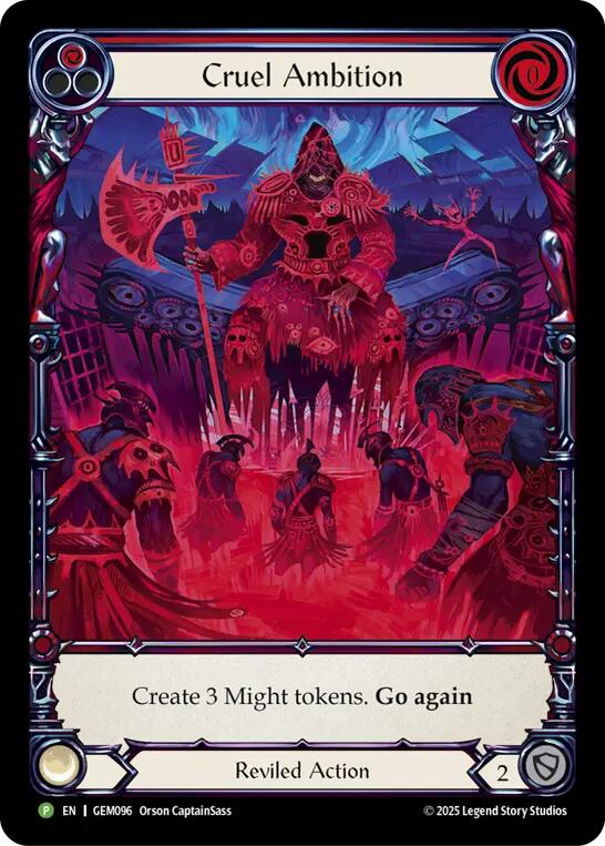 Cruel Ambition [GEM096] (GEM Pack 3)  Rainbow Foil
