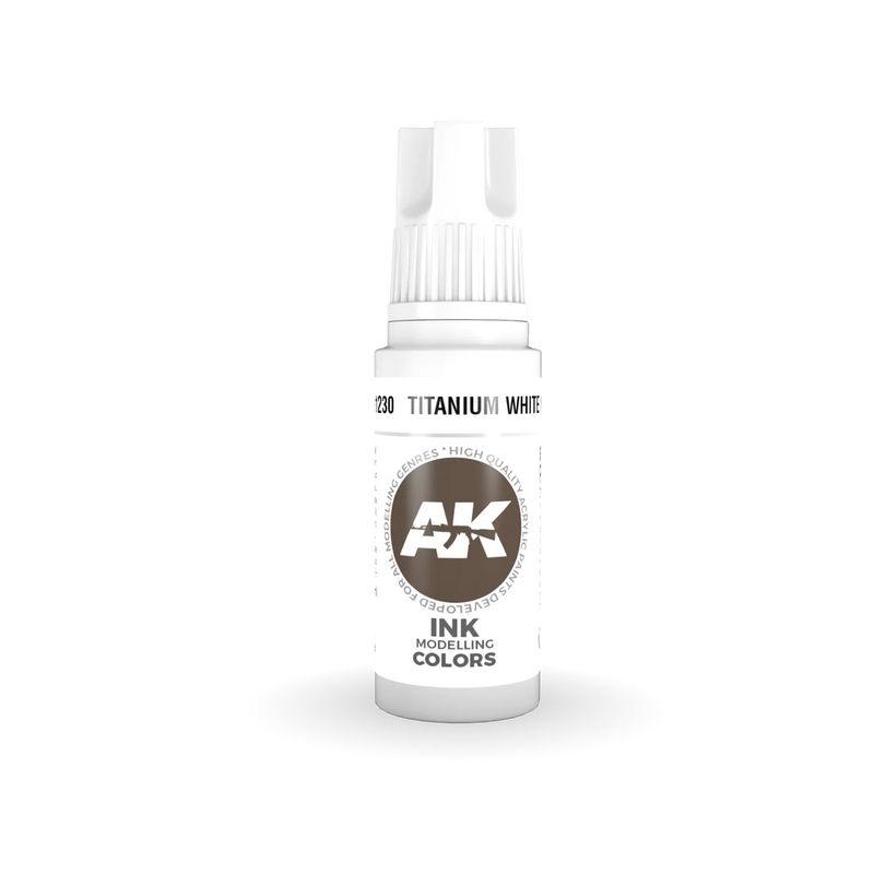 AK Interactive 3G Titanium White Ink 11230 - Ink