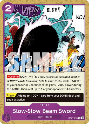 Slow-Slow Beam Sword (Reprint) [Premium Booster -The Best- Vol. 2]