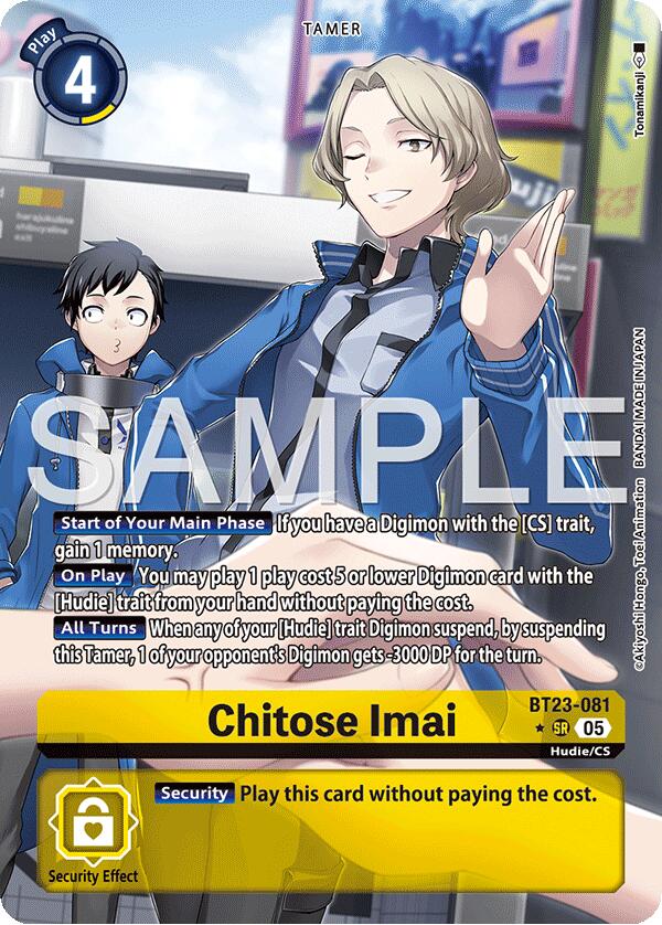 Chitose Imai [BT23-081] (Alternate Art) [Hackers' Slumber