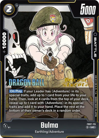 Bulma (FB07-115) [Manga Booster 02 Release Event Cards]