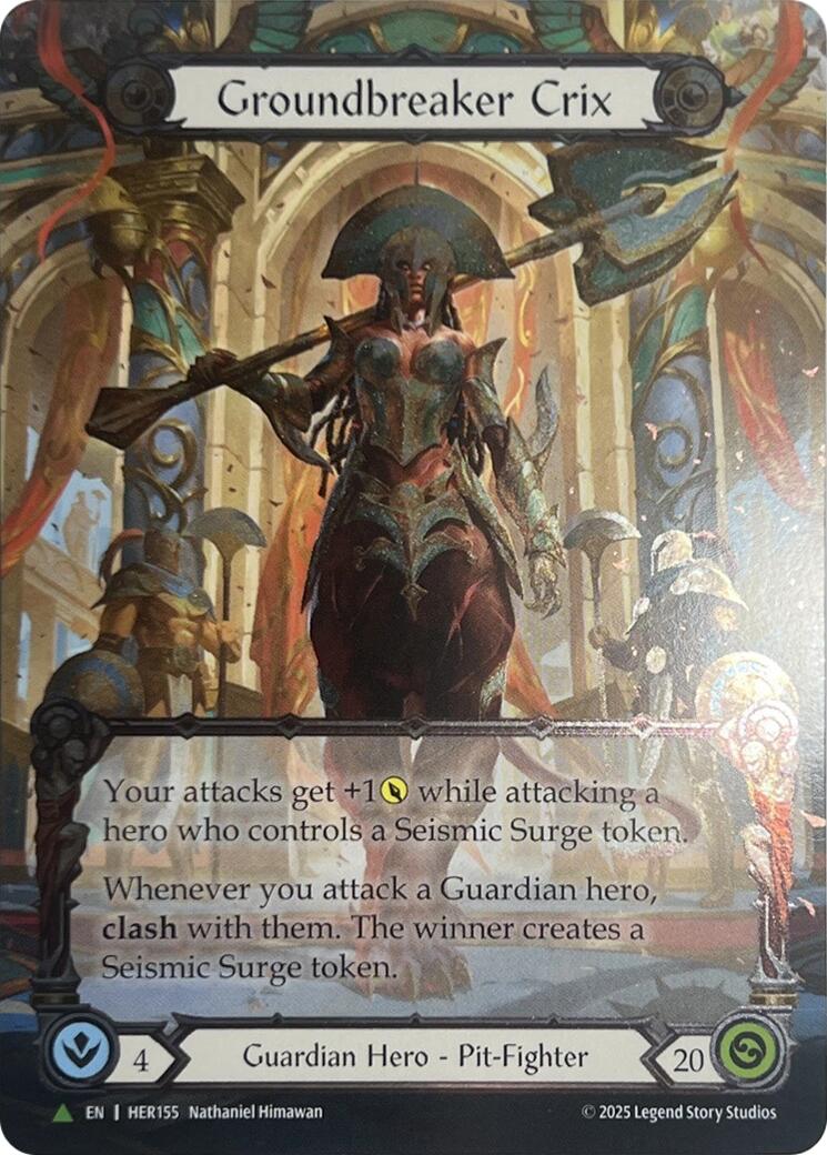 Groundbreaker Crix [HER155] (Promo)  Cold Foil