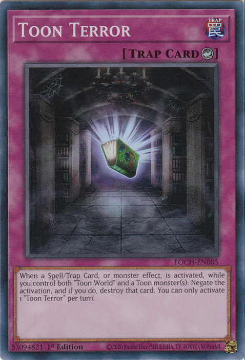 Toon Terror [TOCH-EN005] Super Rare | Yugioh Single