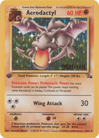 Aerodactyl (01/62) (Prerelease) [Miscellaneous Cards]
