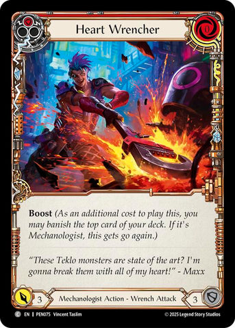 Heart Wrencher (Red) (Rainbow Foil) [PEN075] (Compendium of Rathe)  Rainbow Foil