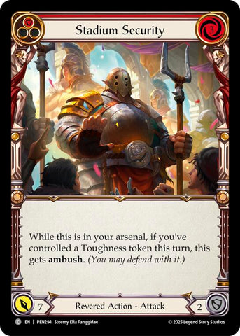 Stadium Security (Red) (Regular) [PEN294] (Compendium of Rathe)