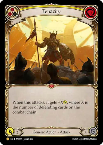 Tenacity (Yellow) (Gold) [ANQ015] (Compendium of Rathe - Antiquity Pack)