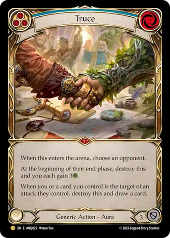 Truce (Blue) (Gold) [ANQ025] (Compendium of Rathe - Antiquity Pack)