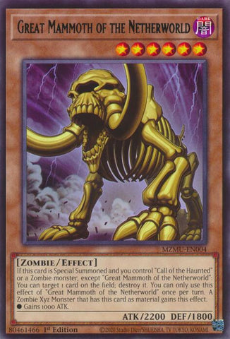 Great Mammoth of the Netherworld [MZMU-EN004] Rare
