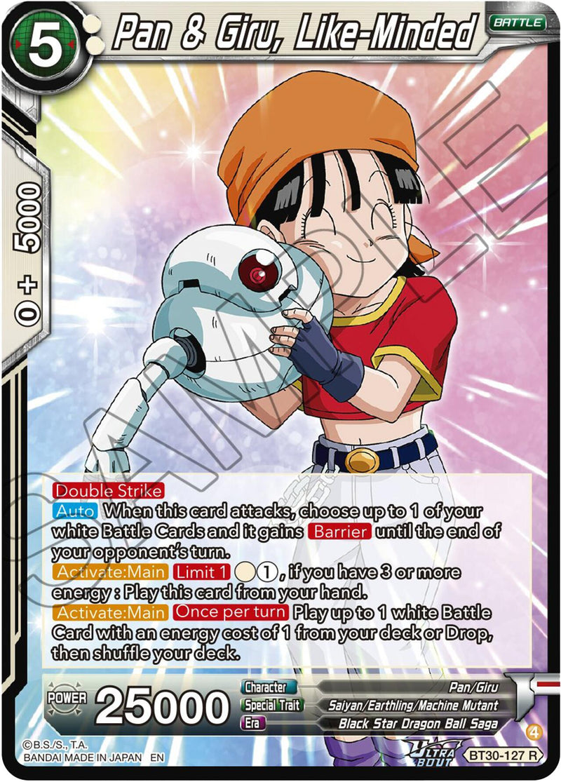 Pan & Giru, Like-Minded (BT30-127) [Three Glorious Fighters]
