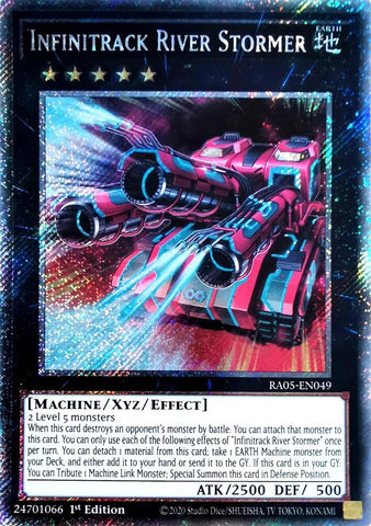 Infinitrack River Stormer (Platinum Secret Rare) [RA05-EN049] Platinum Secret Rare