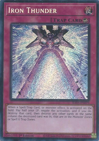 Iron Thunder (Secret Rare) [RA05-EN079] Secret Rare