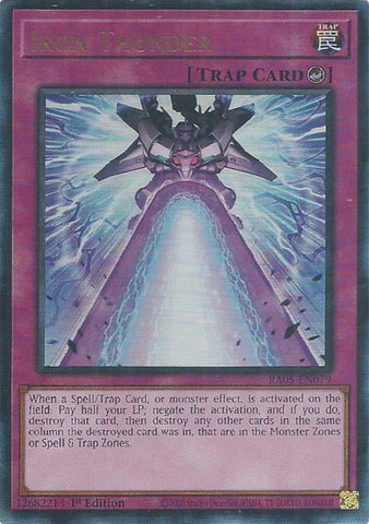 Iron Thunder (Ultimate Rare) [RA05-EN079] Ultimate Rare