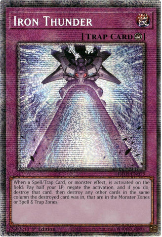 Iron Thunder (Starlight Rare) [RA05-EN079] Starlight Rare