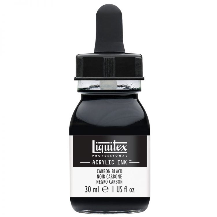 Liquitex Acrylic Ink 30ml Jar, Carbon Black