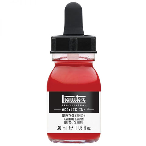 Liquitex Acrylic Ink 30ml Jar, Naphthol Crimson