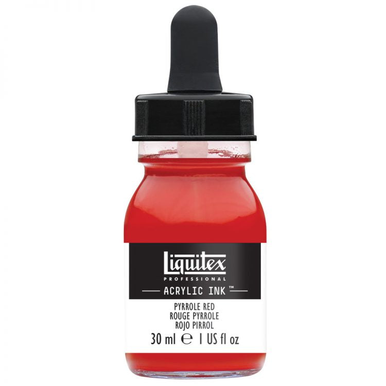 Liquitex Acrylic Ink 30ml Jar, Pyrrole Red