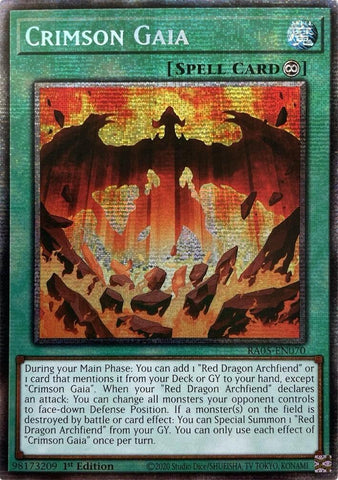 Crimson Gaia (Starlight Rare) [RA05-EN070] Starlight Rare