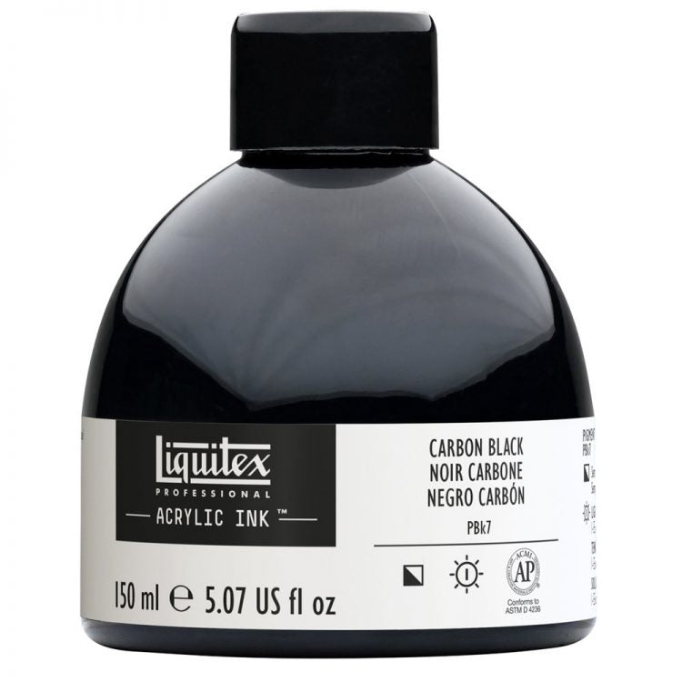 Liquitex Acrylic Ink 150ml Jar, Carbon Black