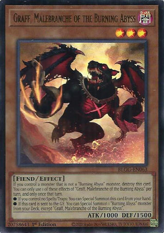 Graff, Malebranche of the Burning Abyss [BLGG-EN063] Ultra Rare
